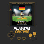 Germany World Cup 8-Bit Men's Hoodie retro gaming football design by Players Couture