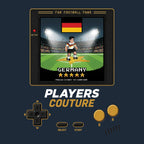 Germany World Cup 8-Bit Men's Hoodie retro gaming football design by Players Couture