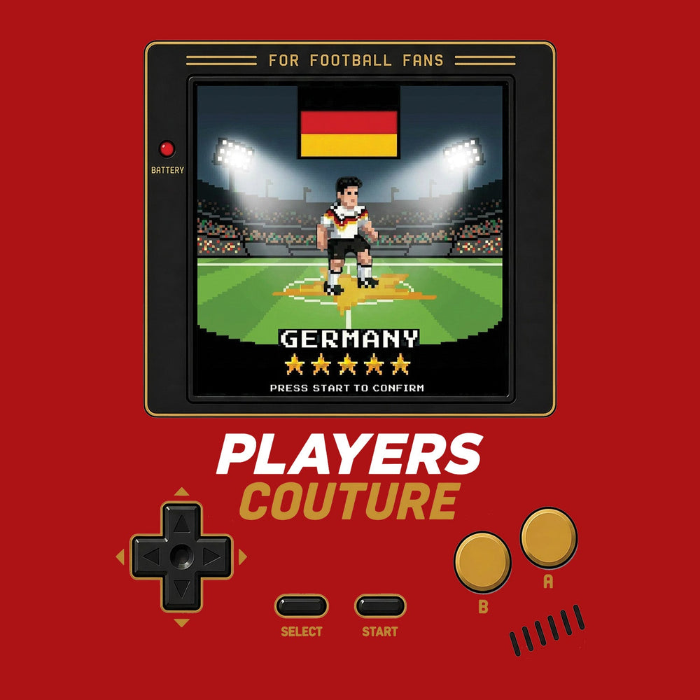 Germany World Cup 8-Bit Men's Hoodie retro gaming football design by Players Couture