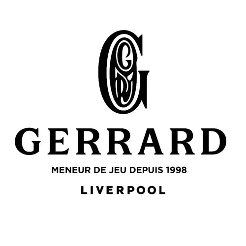 Steven Gerrard G Logo Men's T-Shirt – white close-up detail shot of the Steven Gerrard G Players Couture logo design