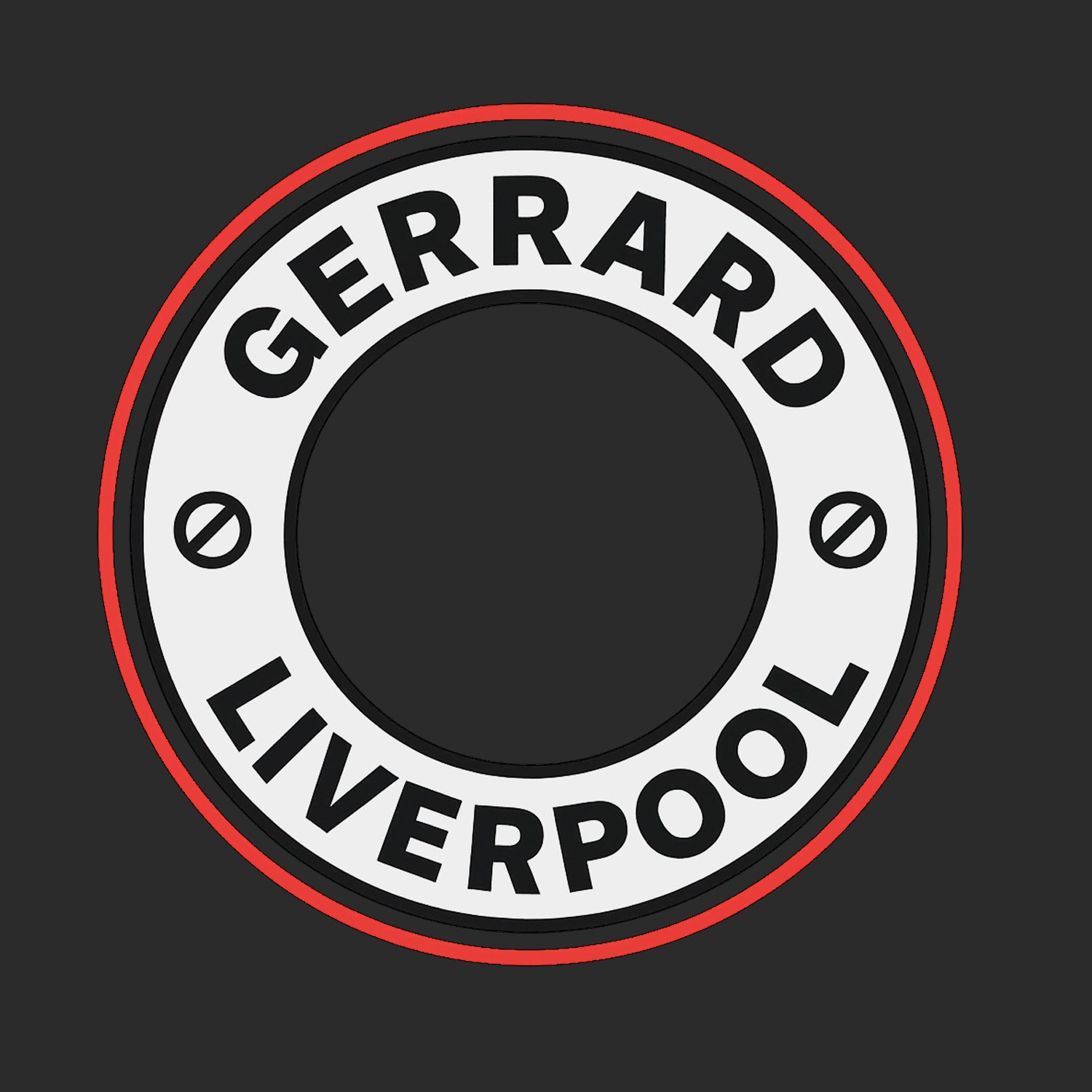Steven Gerrard Circle Logo Players Couture Mens T-Shirt