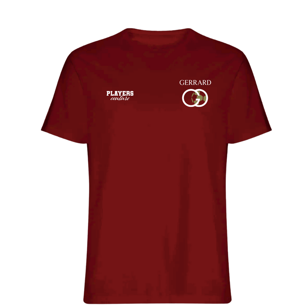 Steven Gerrard Logo Players Couture Mens T-Shirt Red