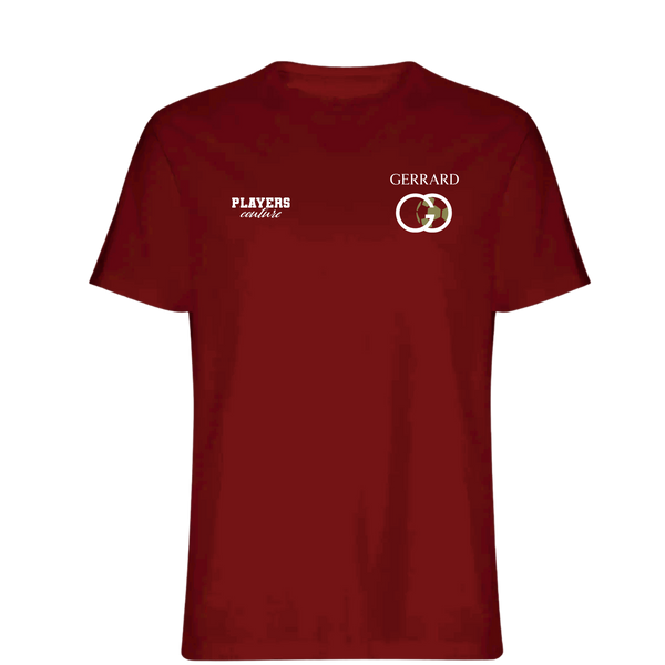 Steven Gerrard Logo Players Couture Mens T-Shirt Red