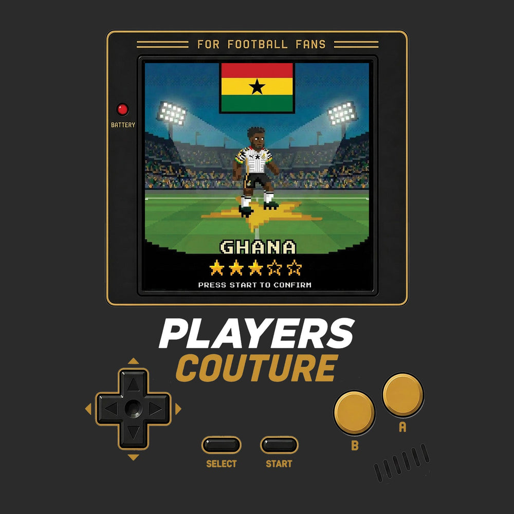 Ghana World Cup 8-Bit Kids Hoodie retro gaming football design by Players Couture