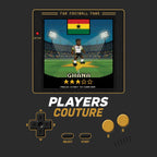 Ghana World Cup 8-Bit Men's T-Shirt retro gaming football design by Players Couture