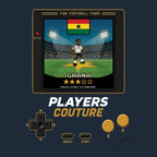 Ghana World Cup 8-Bit Kids T-Shirt retro gaming football design by Players Couture