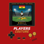 Ghana World Cup 8-Bit Men's T-Shirt retro gaming football design by Players Couture