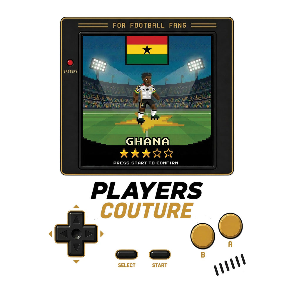 Ghana World Cup 8-Bit Men's Hoodie retro gaming football design by Players Couture