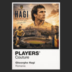 Gheorghe Hagi Romania Atlas Frame artwork by Players Couture