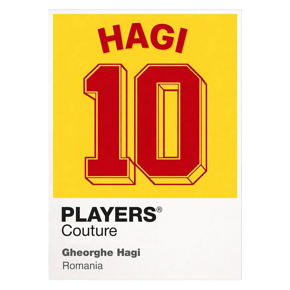 Gheorghe Hagi 10 Football Shirt Frame Men's Hoodie – white close-up detail shot of the Gheorghe Hagi 10 Football Players