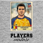 Gheorghe Hagi World Cup Sticker Men's Hoodie – gheorghe hagi grey Players Couture design