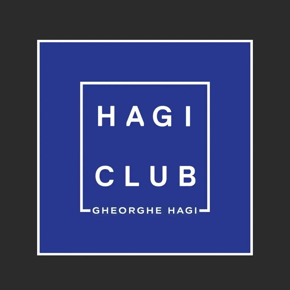 Gheorghe Hagi Logo Men's T-Shirt – black close-up detail shot of the Gheorghe Hagi Players Couture logo design