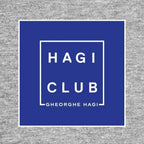 Gheorghe Hagi Logo Men's T-Shirt – grey close-up detail shot of the Gheorghe Hagi Players Couture logo design