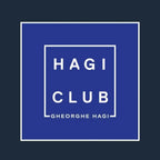 Gheorghe Hagi Logo Men's T-Shirt – navy close-up detail shot of the Gheorghe Hagi Players Couture logo design