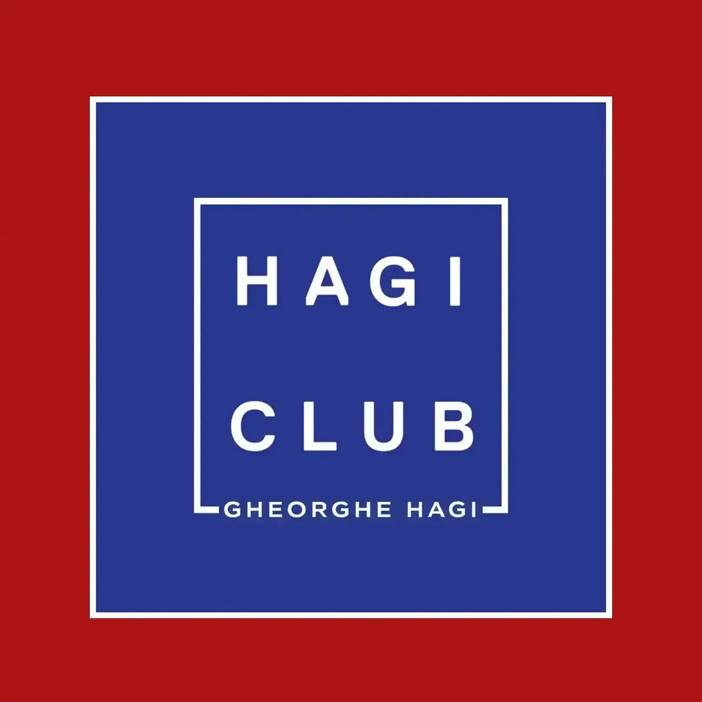 Gheorghe Hagi Logo Men's T-Shirt – red close-up detail shot of the Gheorghe Hagi Players Couture logo design