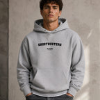 ghostbusters name-print hoodie - grey