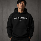 giada-de-laurentiis name-print hoodie - black