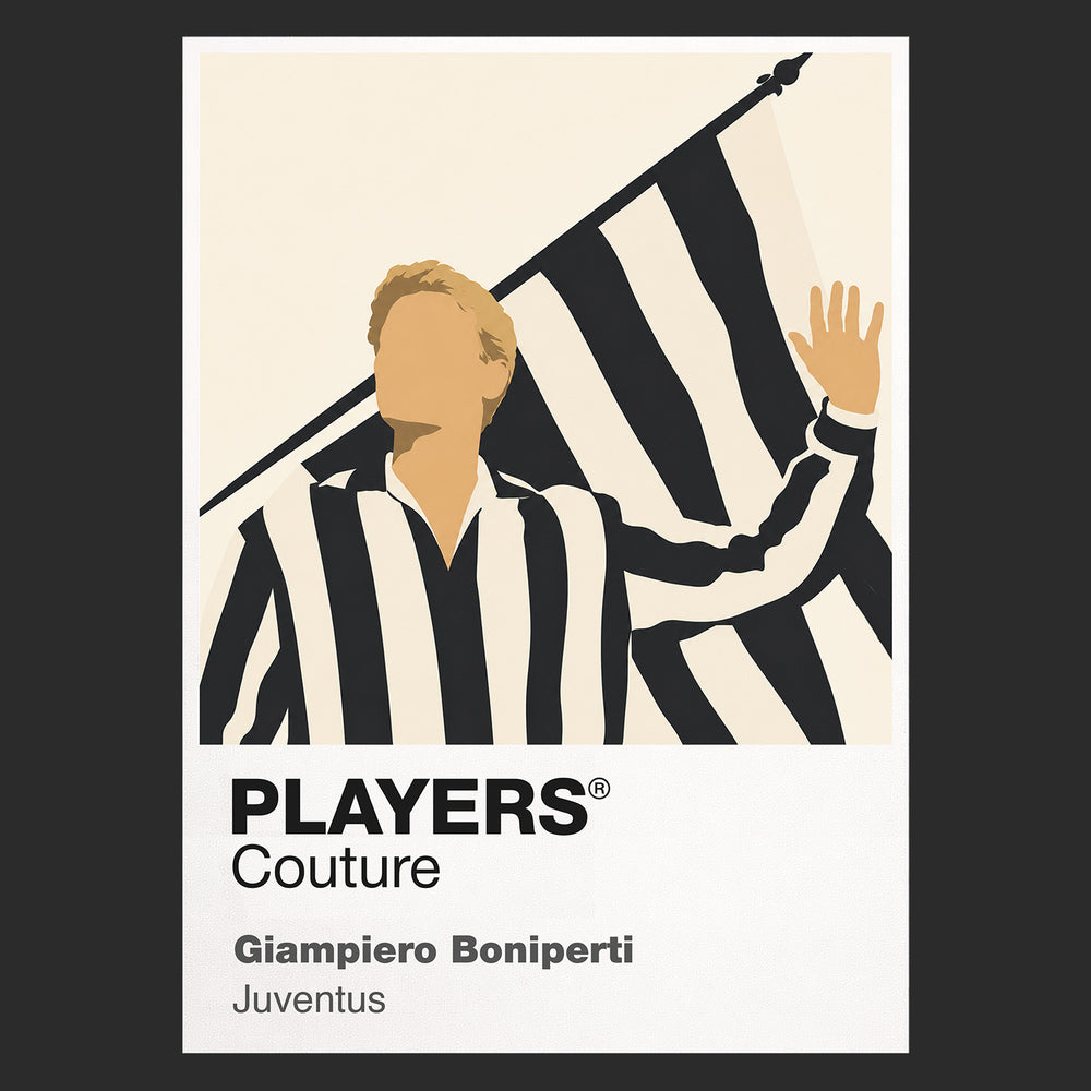 Giampiero Boniperti Juventus Icon Frame — Black
