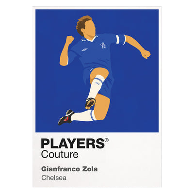 Gianfranco Zola Chelsea Icon Frame — White