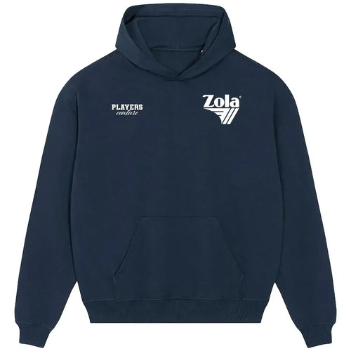 Gianfranco Zola hoodie – navy men's hoodie featuring the Gianfranco Zola Players Couture logo