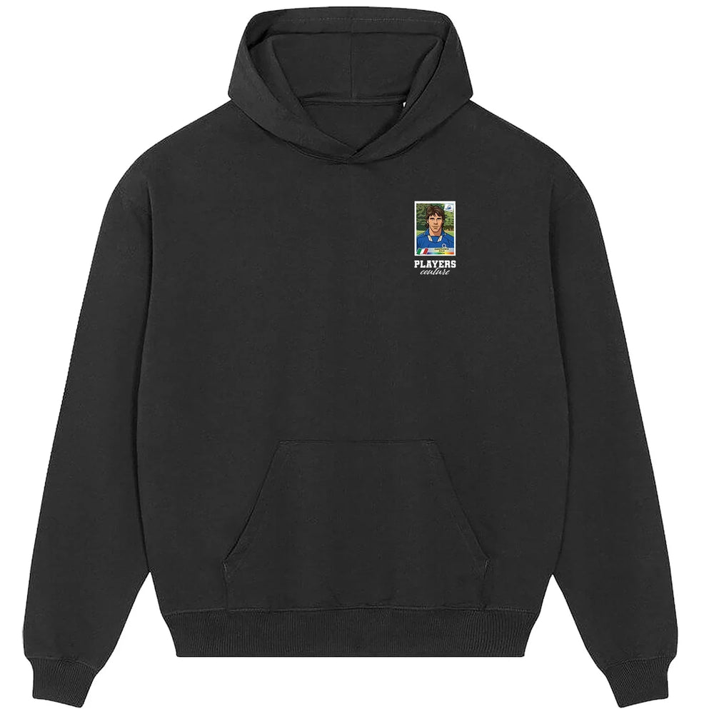 Gianfranco Zola World Cup Sticker Men's Hoodie – gianfranco zola sticker mens black hoodie Players Couture design