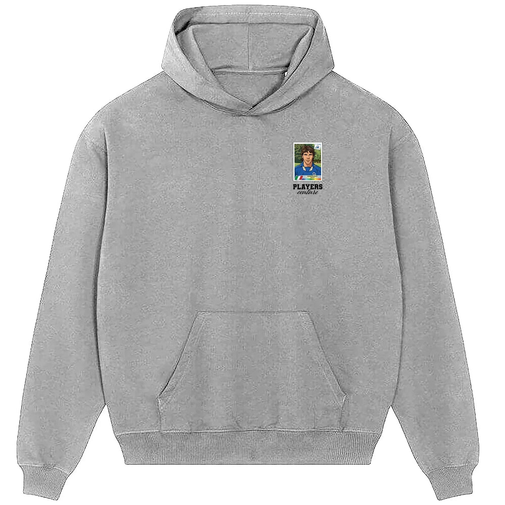 Gianfranco Zola World Cup Sticker Men's Hoodie – gianfranco zola sticker mens grey hoodie Players Couture design