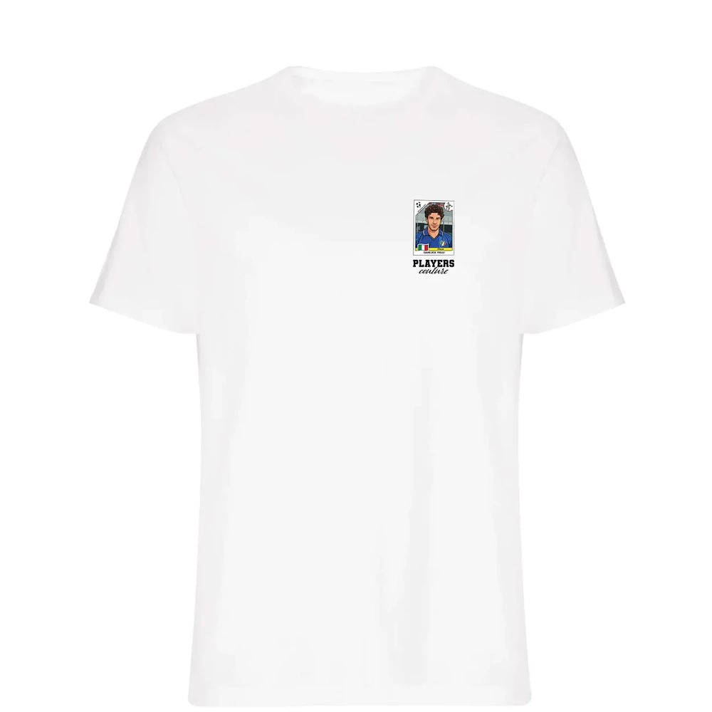 Gianluca Vialli World Cup t-shirt – white men's t-shirt featuring the Gianluca Vialli World Cup Players Couture logo