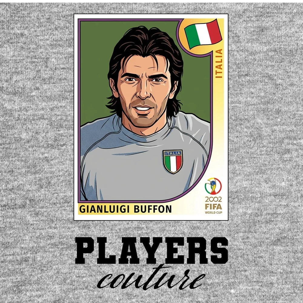 Gianluigi Buffon World Cup Sticker Men's Hoodie – gianluigi buffon grey Players Couture design