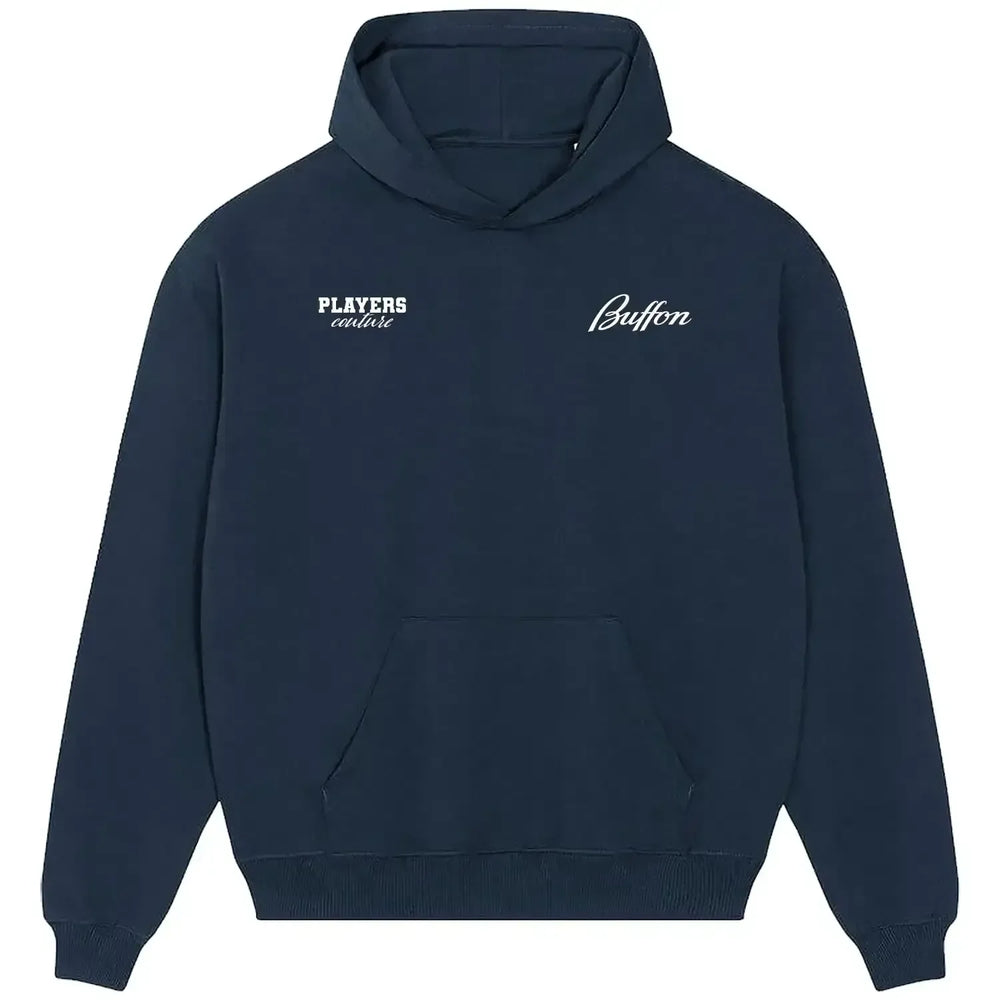 Gianluigi Buffon hoodie – navy men's hoodie featuring the Gianluigi Buffon Players Couture logo