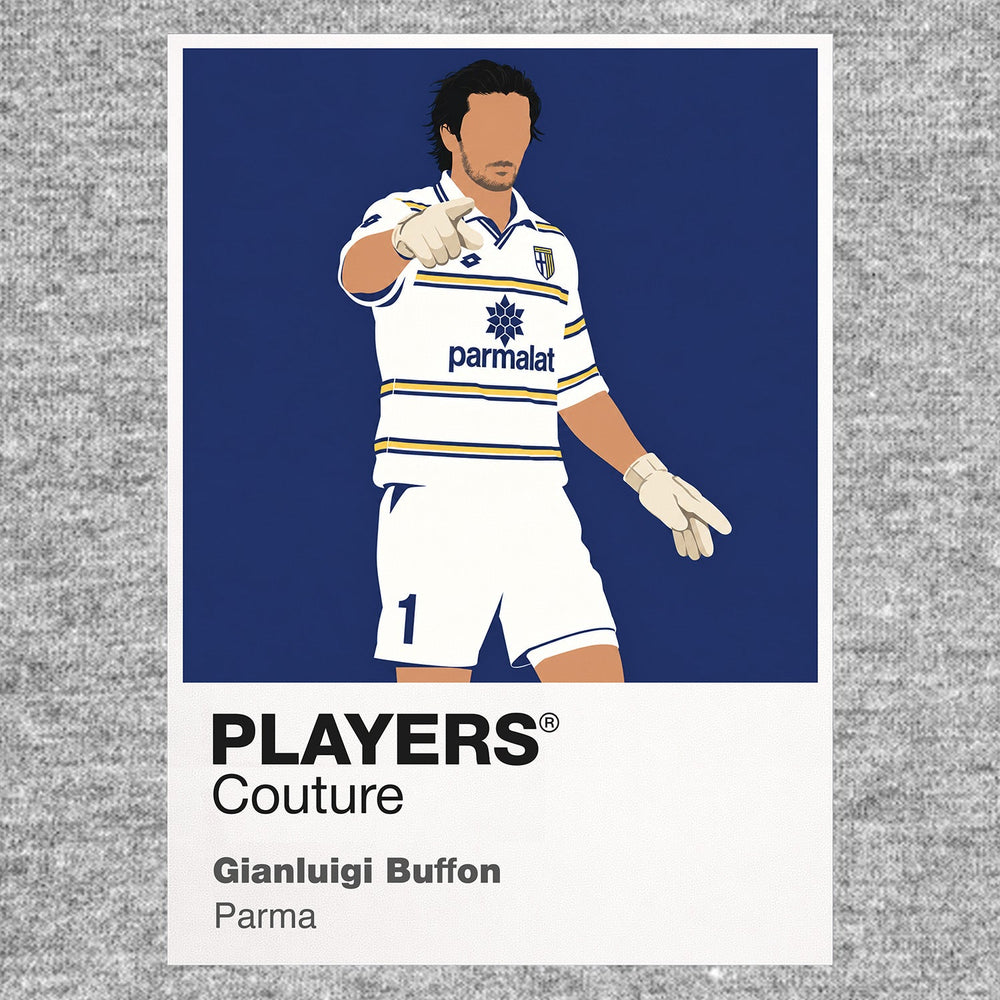 Gianluigi Buffon Parma Icon Frame artwork in grey