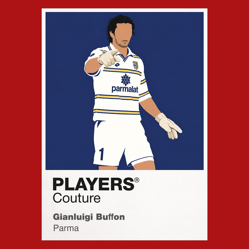 Gianluigi Buffon Parma Icon Frame artwork in red