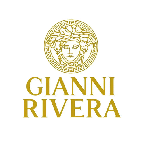 Gianni Rivera Logo Men's Hoodie – white close-up detail shot of the Gianni Rivera Players Couture logo design