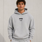 giggs name-print hoodie - grey