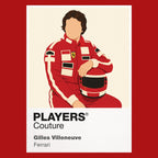 Gilles Villeneuve Formula 1 T-shirt – red view