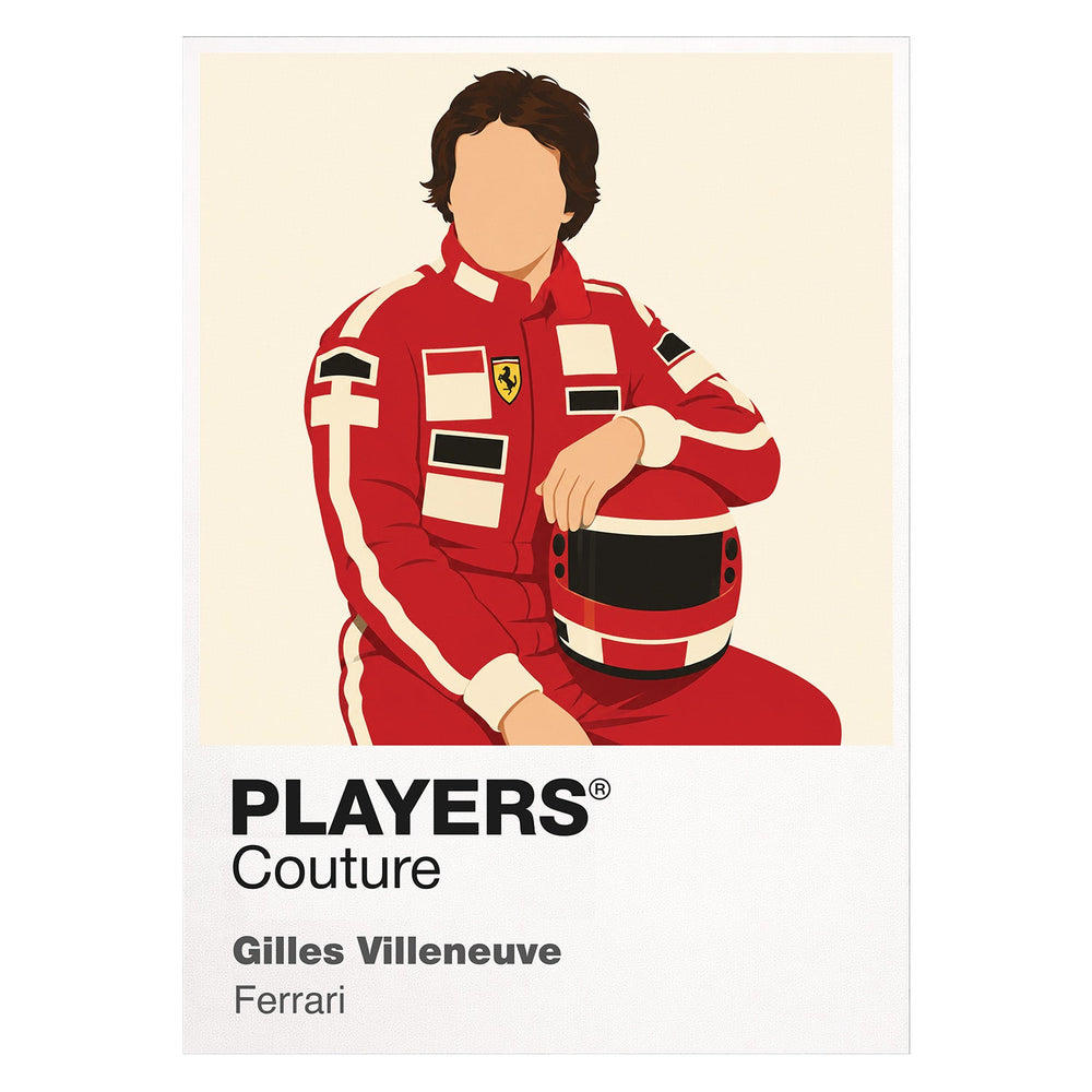 Gilles Villeneuve Formula 1 T-shirt – white view