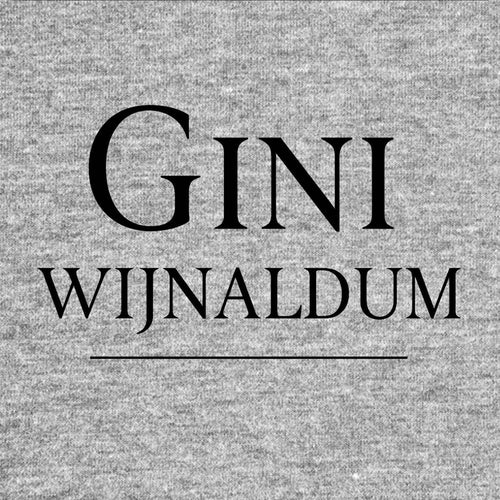 Gini Wijnaldum Logo Men's Hoodie – grey close-up detail shot of the Gini Wijnaldum Players Couture logo design