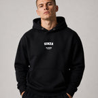 ginza name-print hoodie - black