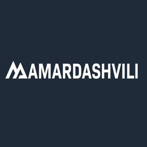 Giorgi Mamardashvili Logo Men's T-Shirt – navy close-up detail shot of the Giorgi Mamardashvili Players Couture logo design