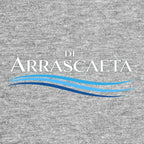 Giorgian De Arrascaeta Logo Men's T-Shirt – grey close-up detail shot of the Giorgian De Arrascaeta Players Couture logo