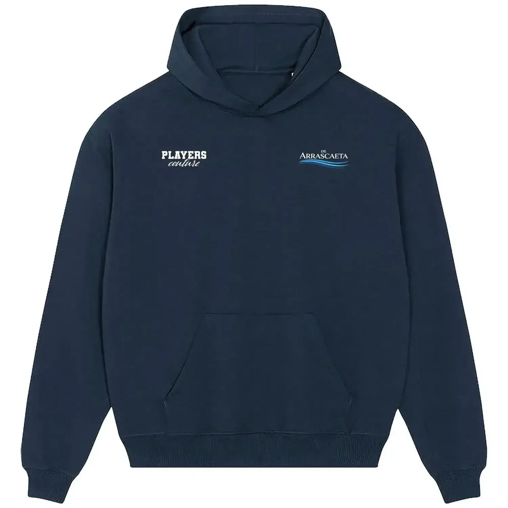 Giorgian De Arrascaeta hoodie – navy men's hoodie featuring the Giorgian De Arrascaeta Players Couture logo