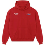 Giorgian De Arrascaeta hoodie – red men's hoodie featuring the Giorgian De Arrascaeta Players Couture logo