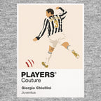 Giorgio Chiellini Juventus Icon Frame Men's Hoodie — Gray Artwork