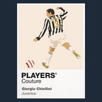 Giorgio Chiellini Juventus Icon Frame Men's Hoodie — Navy Artwork