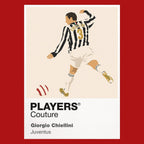 Giorgio Chiellini Juventus Icon Frame Men's Hoodie — Red Artwork