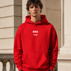 giza name-print hoodie - red