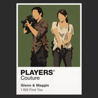 Glenn And Maggie The Walking Dead TV Icon Frame Men's Hoodie