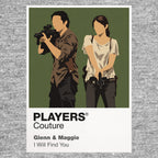 Glenn And Maggie The Walking Dead TV Icon Frame Men's Hoodie
