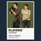 Glenn And Maggie The Walking Dead TV Icon Frame Men's Hoodie