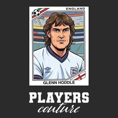 Glenn Hoddle World Cup Sticker Men's Hoodie – glenn hoddle black Players Couture design