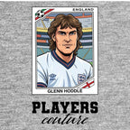 Glenn Hoddle World Cup Sticker Kids Hoodie – glenn hoddle grey Players Couture design